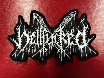 HELLFUCKED…  Embroidered Patch  (black metal)    Germany   4647