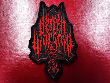 DEATH WORSHIP…  Embroidered Patch  (black death)    Germany    4655