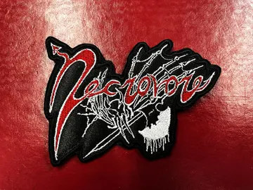 NECROVORE…  Embroidered Patch  (death black)    U.S.A   4663