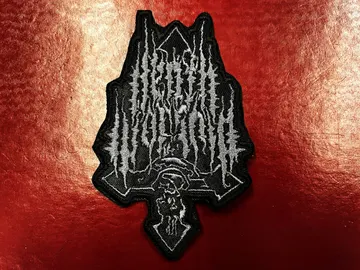 DEATH WORSHIP…  Embroidered Patch  (black death)    Germany    4684