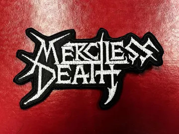 MERCILESS DEATH…  Embroidered Patch  (thrash metal)    Sweden   4692