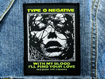 TYPE O NEGATIVE…  Official Woven Patch (gothic doom)   U.S.A   (2667)