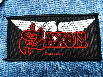 SAXON…  Official  Woven  Patch  (nwobhm)    U.K   (417)
