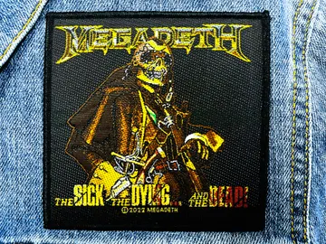 MEGADETH…  Official Woven Patch  (thrash metal)    U.S.A   (2450)