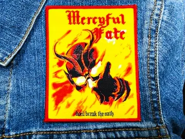 MERCYFUL FATE…  Woven Patch  (heavy metal)   Denmark  (436)