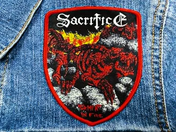 SACRIFICE…  Woven Patch  (thrash metal)   Canada  (308)
