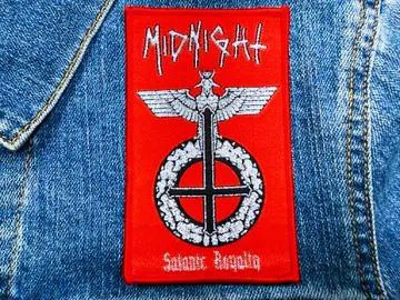 MIDNUGHT…  Woven Patch  (black n roll)   U.S.A   (4190)