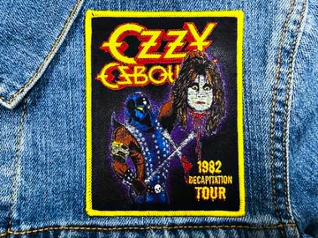 OZZY OSBOURNE…  Woven Patch  (heavy metal)   U.K  (2208)