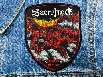 SACRIFICE…  Woven Patch  (thrash metal)   Canada  (1018)