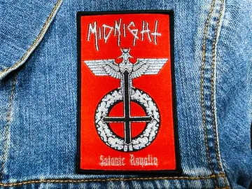MIDNUGHT…  Woven Patch  (black n roll)   U.S.A   (022)