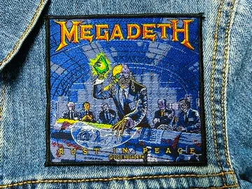 MEGADETH…  Official Woven Patch  (thrash metal)    U.S.A   (RAZA012)