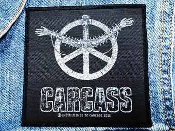 CARCASS…  Official Woven Patch  (death grind)   U.K.   (RAZA16)