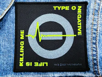 TYPE O NEGATIVE…  Official Woven Patch (gothic doom)   U.S.A   (RAZA24)