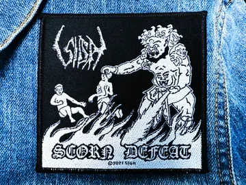 SIGH…  Official Woven Patch (black metal)    Japan   (RAZA34)