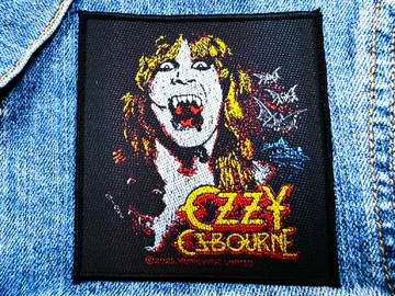 OZZY OSBOURNE…  Official Woven Patch  (heavy metal)    U.K   (RAZA36)