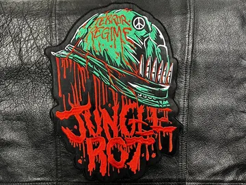 JUNGLE ROT… Embroidered Backpatch   (death metal)   U.S.A   194