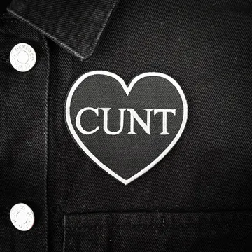 Cunt Black Heart Patch