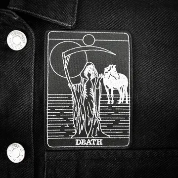 Death Tarot Card Patch
