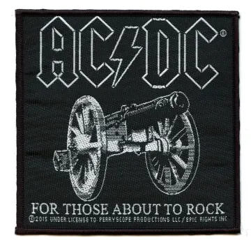 2015 ACDC For Those About To Rock  Patch Woven Sew On