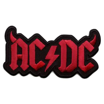 ACDC Patch Logo With Horns Embroidered Iron on