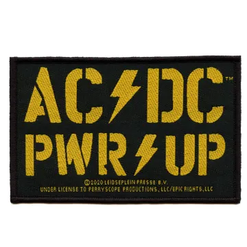 ACDC PWR UP Patch Classic Rock Woven Sew On