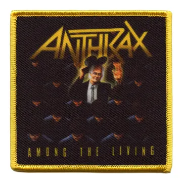 Anthrax Among The Living Patch 1987 Album Cover Embroidered Iron On