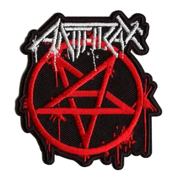 Anthrax Patch Masters Logo Embroidered Iron On