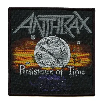 Anthrax Persistence of Time Patch 1990 Album Art Woven Sew On