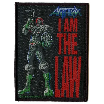 Anthrax Rock Band Patch I Am The Law Woven Sew On