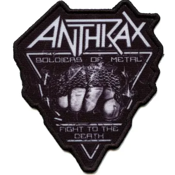 Anthrax Rock Band Patch Soldier Of Metal Sublimated Iron On