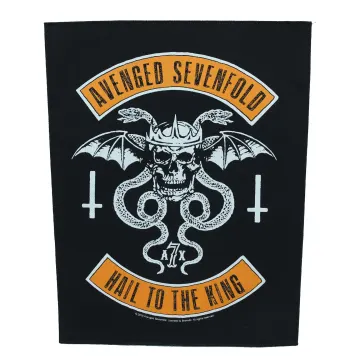 Avenged Sevenfold Biker Back Patch Hail To The King XL DTG Printed Sew On