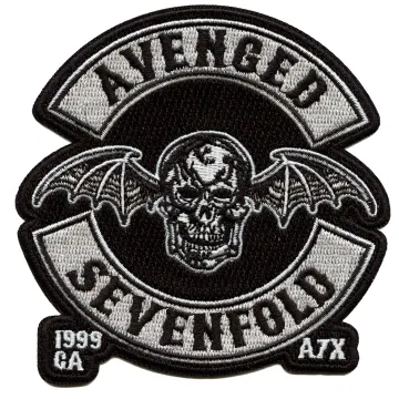 Avenged Sevenfold Rock Band Patch Deathbat Wings Crest Embroidered Iron On
