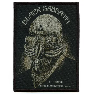 Black Sabbath Gas Mask Patch US Tour '78 Woven Sew On
