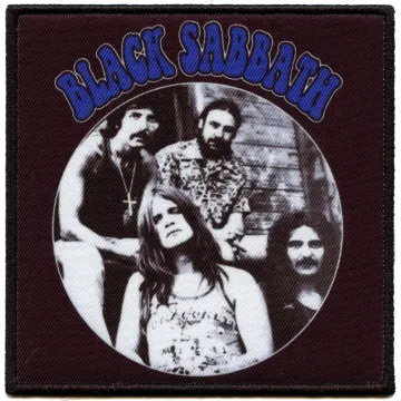 Black Sabbath Rock Patch Band Member Cover Sublimated Iron On