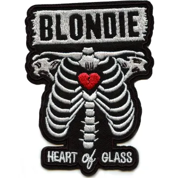 Blondie Heart Of Glass Patch Music Rock Group Embroidered Iron On