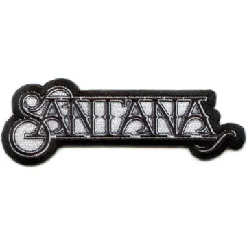 Carlos Santana Black and White Logo Patch Latin Rock Embroidered Iron On