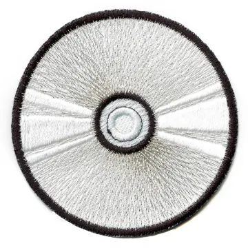 CD Compact Disc Patch Music Audiophile Embroidered Iron On
