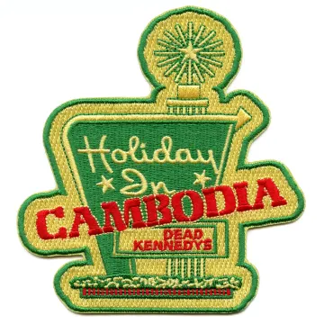 Dead Kennedys Holiday In Cambodia Patch Rock Band Punk Embroidered Iron On