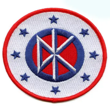 Dead Kennedys Logo & Stars Patch Rock Band Punk Embroidered Iron On