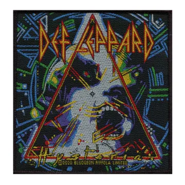 Def Leppard Hysteria Patch English Rock Band Woven Sew On