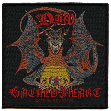 Dio Sacred Heart Patch Mascot Rock Band Woven Sew On