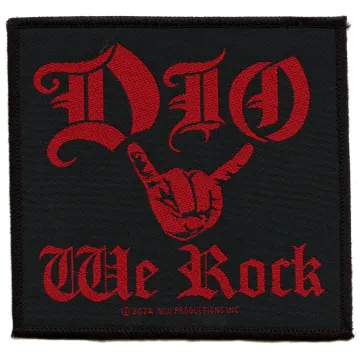 Dio We Rock Patch Heavy Metal Band Woven Sew On