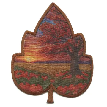 Fall Season Leaf Patch Autumn Cozy Season Sublimation Iron On