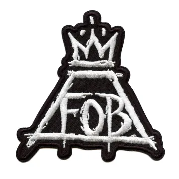 Fall Out Boy Patch FOB Crown Logo Embroidered Iron On
