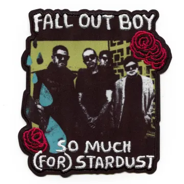 Fall Out Boy Roses Patch So Much For Stardust Sublimated Embroidered Iron On