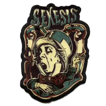 Genesis Mad Hatter Patch English Rock Band Sublimated Embroidery Iron On