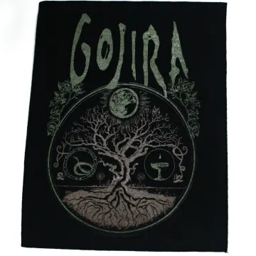 Gojira Rock Band Patch Tree Of Life XL DTG Printed Sew On