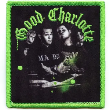 Good Charlotte Stencil Patch Punk Rock Band Sublimated Embroidered Iron On