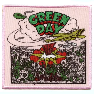 Green Day Album Patch Pink Dookie Cover  Sublimated Embroidered Iron On