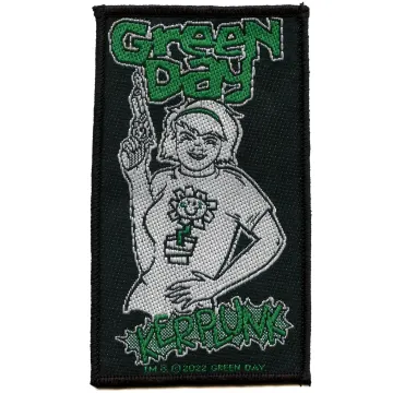 Green Day Kerplunk Patch Punk Rock Band Woven Sew On